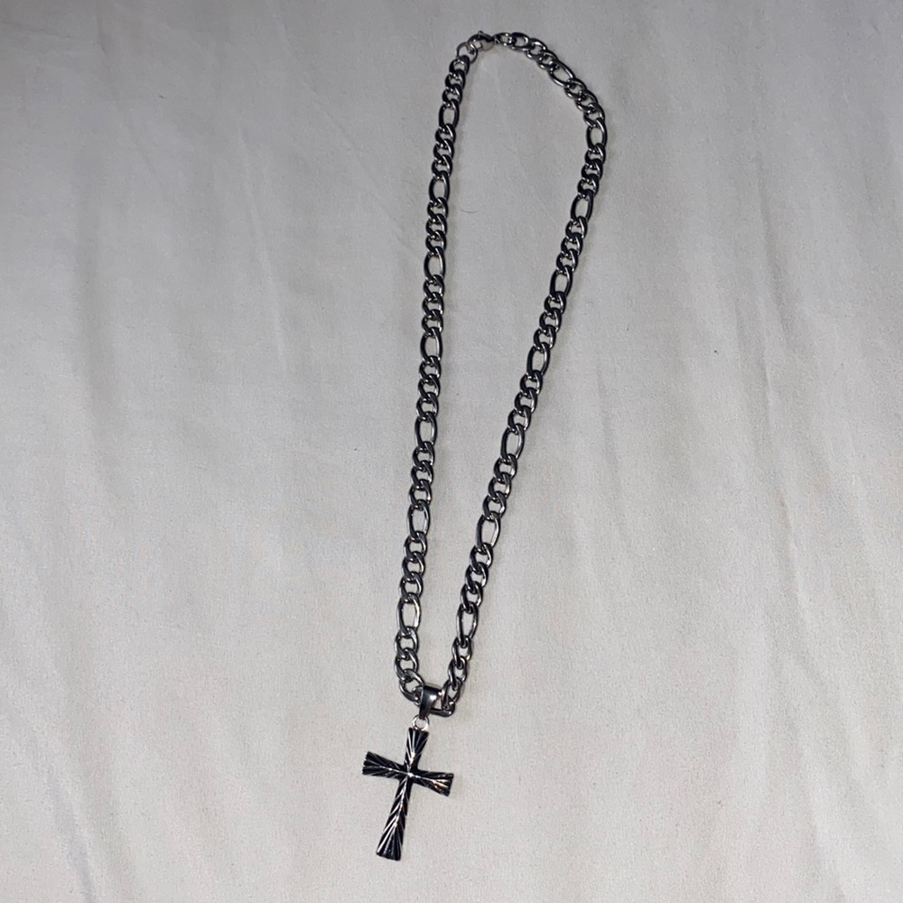 Stainless steel cross necklace